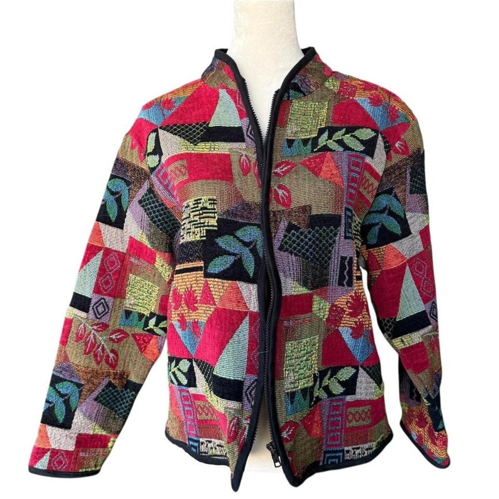 Keren Hart Colorful Whimsical Patchwork Jacket